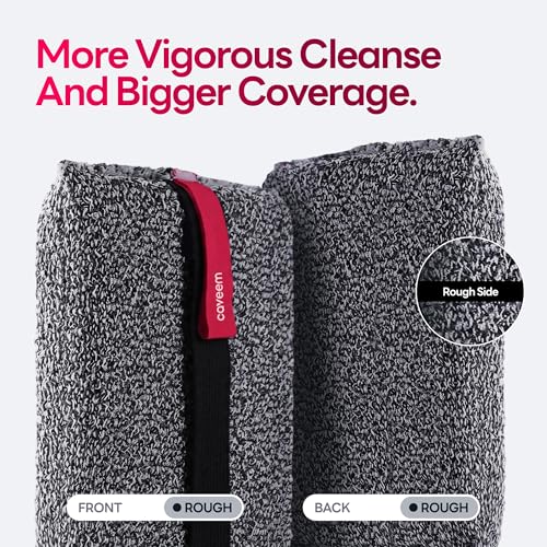 Caveem Exfoliating Body Scrubber Sponge, 2 Pack