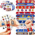 72-Piece Medieval Knight Party Favors Set - Tattoos & Slap Bracelets