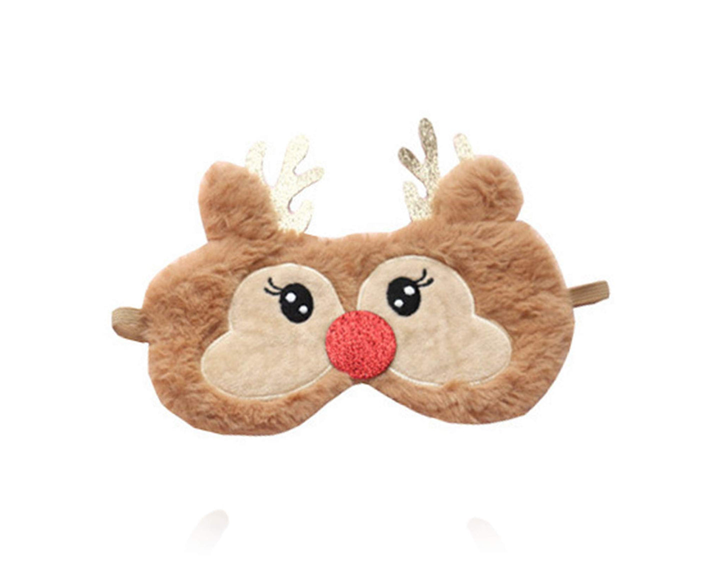 HXINFU Merry Christmas Eye Mask Elk Antler Sleep Mask for Men Blackout Funny Gifts