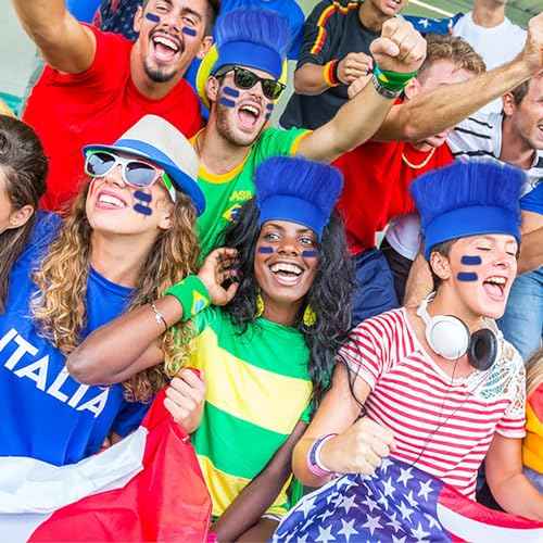 6Pcs Hairy Headbands Flowy Troll Crazy Hair & Stickers - Spirit Week Accessories Cheering Headwear Costume Adult (Mixed Colors)