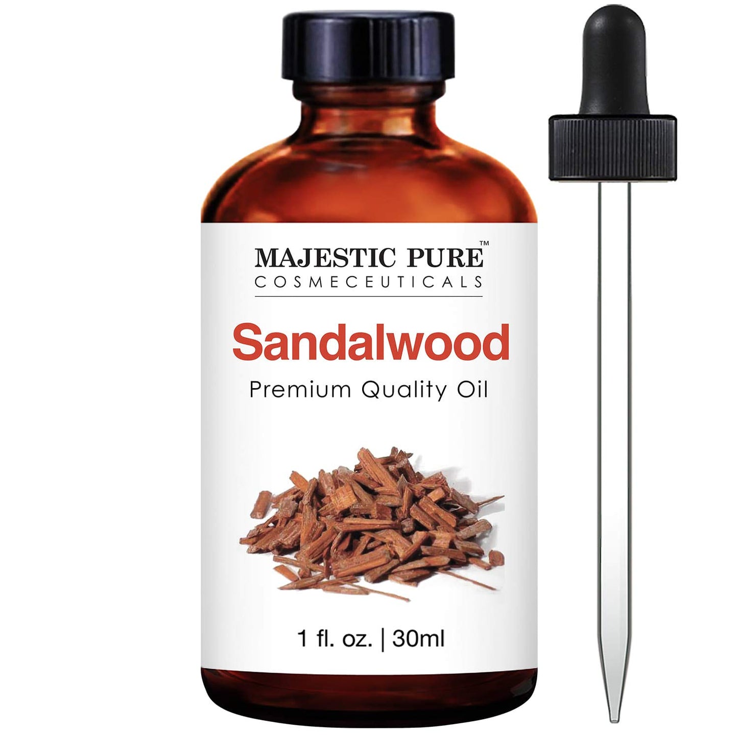 MAJESTIC PURE Sandalwood Essential Oil | 100% Pure and Natural Sandalwood Oil | Premium Grade Essential Oils for Hair Care, Home Diffusers, Skin, Aromatherapy, Massage and Humidifiers | 1 Fl Oz