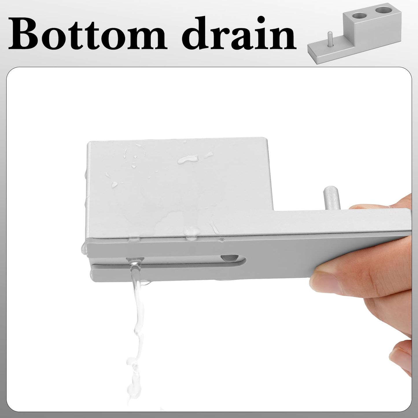 Linkidea Aluminum Alloy Razor Stand with Drainage Base , Compatible with Vikings Blade, Merkur Safety Razors, Collector Display Stand & Bathroom Organizer Gift for Men (Silver)