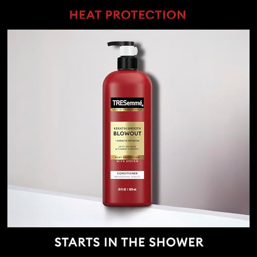 TRESemm? Keratin Smooth Conditioner 4 pack for Frizzy Hair, Formulated with Lamellar-Discipline, 28 Fl Oz