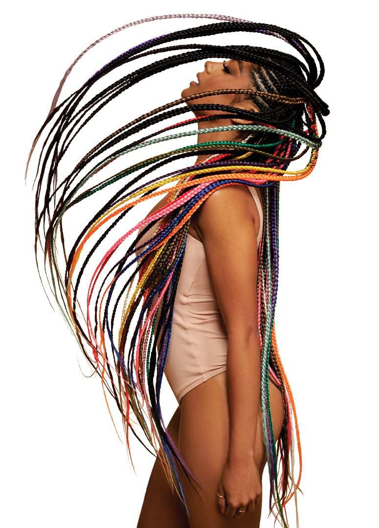 [5 PACK DEAL] Outre X-PRESSION Ultra Braid Pre-streteched Braid 42" 3X (5 Packs, Shocking Pink)