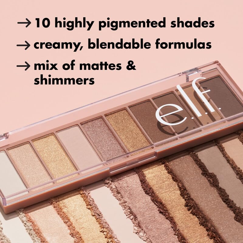 e.l.f. Perfect 10 Eyeshadow Palette - Rose Gold Nude