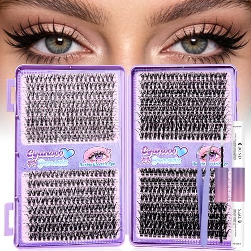 DIY Lash Clusters Kit 640pcs - 30D 60D Fluffy Wispy Lashes 9-16mm
