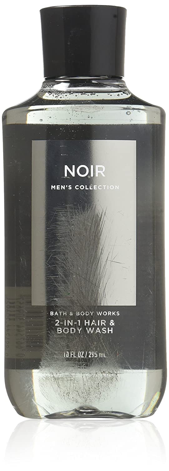 Bath & Body Works, Signature Collection 2-in-1 Hair + Body Wash, Noir For Men, 10 Ounce