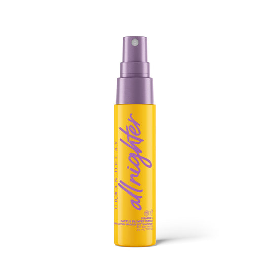 Urban Decay All Nighter Vitamin C Hydrating Makeup Setting Spray for Face (Travel Size), Transfer-Resistant, Waterproof, 16 HR Wear, Vitamin C & Cactus Flower Water, Illuminated Finish - 4 fl oz