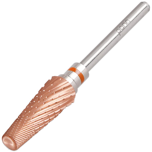 PANA 5-in-1 Pro Upgraded Multi-Function Drill Bit 3/32" Shank Size - (Rose Gold, 2X Coarse to 2X Fine) - Mix Size Tungsten Drill Bit Fast Remove Acrylic Hard Gel Nail for Manicure Pedicure