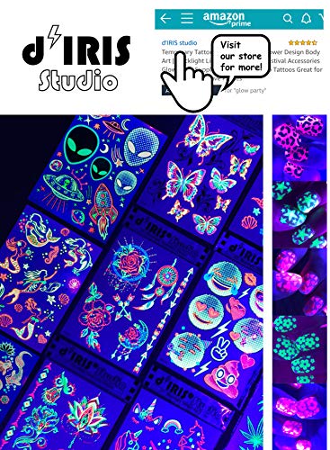 Glow In The Dark Temporary Tattoo - Koi Fish Design