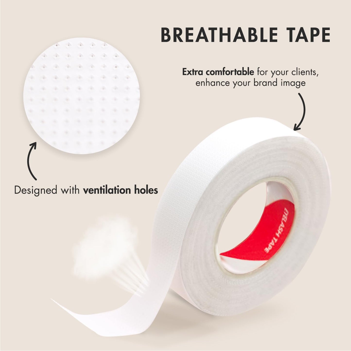 Embagol 12 Rolls Lash Tape Micropore Breathable Eyelash Tape for Eyelash Extensions to Secure Eye Patches and Lift Eyelid(0.16in, 12 Rolls)