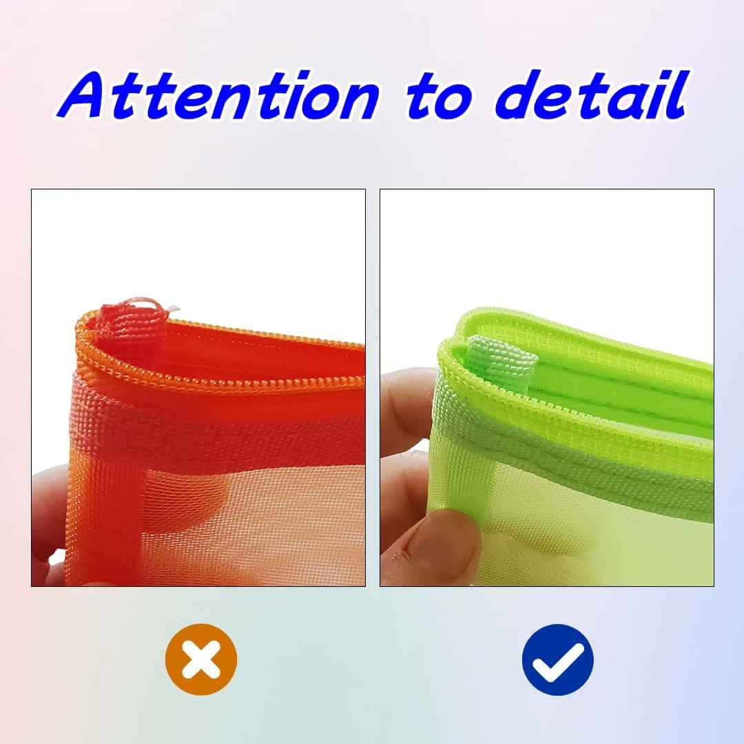 ZSlactp 5 Pack Small Mesh Zipper Pouch Bags for Purse, Size 5" x 4" Travel Pouches for Daily Toiletries, Mini Mesh Bags with Zipper, Purse Organizer Pouches Insert (5" x 4")