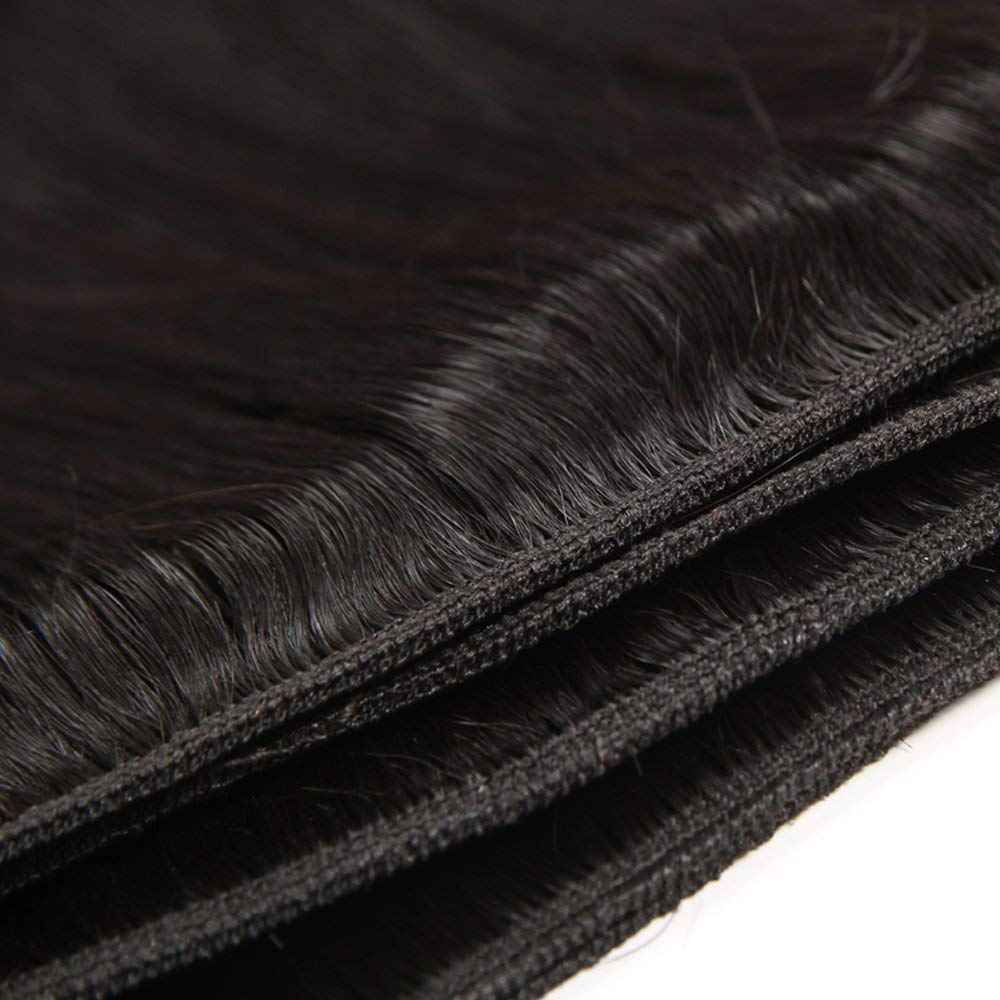 10A Straight Bundles Human Hair 10 12 14 Inch 100% Unprocessed Virgin Brazilian Straight Human Hair Weave 3 Bundles Natural Black Color