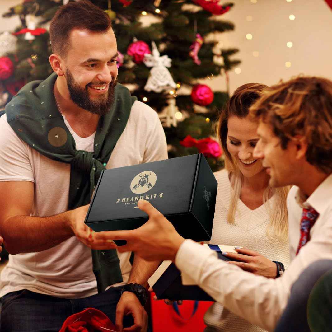 Beard Care Kit Gifts for Men, 9 Pcs Beard Grooming Kit, Beard Club Kit is a Unique Men's Gifts for Dad Husband Boyfriend, Father's Day Anniversary Birthday Wedding Christmas Gift Ideas for Him Boss