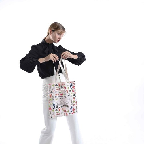 Boston Trip Makeup Bag Boston Souvenir Gift Boston Travel Bag Boston Housewarming Gift Boston Vocation Gifts Massachusetts Gift (Boston tote)