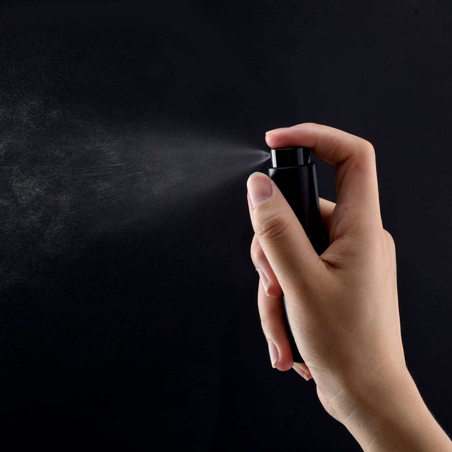 Lil Ray 8ml/14pcs Portable Mini Perfume Atomizer, Refillable Empty Small Spray Bottle for Travel, Twist Type Pocket Cologne Sprayer(Matte Black)