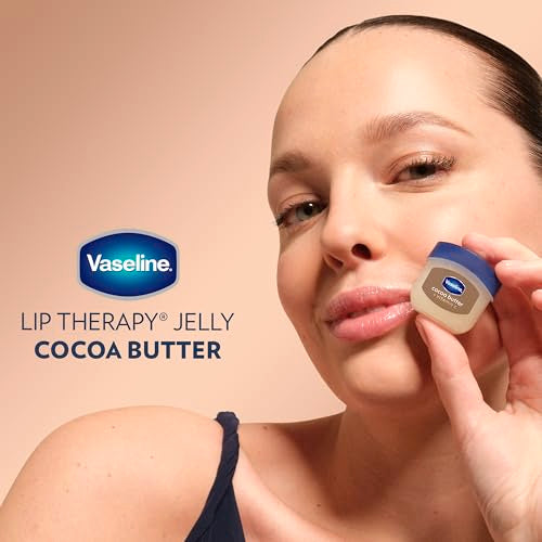 Vaseline Lip Therapy Cocoa Butter Mini Lip Balm for Dry Lips 0.5oz Pack of 2