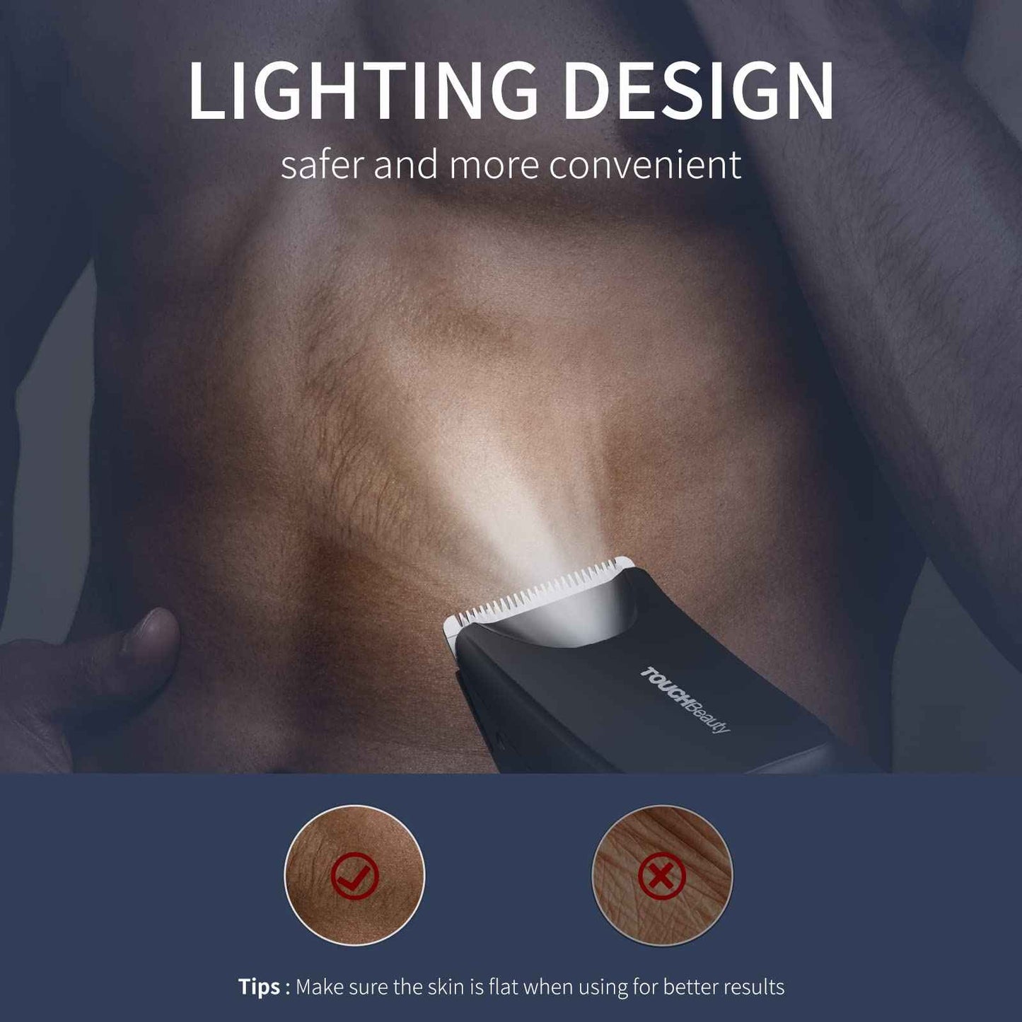 TOUCHBeauty Beard Trimmer for Men, Waterproof Electric Razor for Nose, Body, Face & Mustache, Cordless Hair Clippers Shavers Grooming Kit, Gifts for Men Husband Father