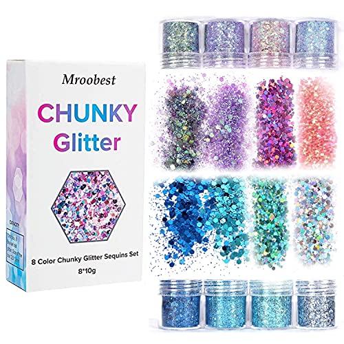 10 Pack Nail Shell Paper Broken Glass Mirror Sticker Nails Glitter Dust Shell Effect Foil Art Trend Shattered Ice Mylar Paper Nail Art Decoration Tools Laser Nail Foil(Random Color)