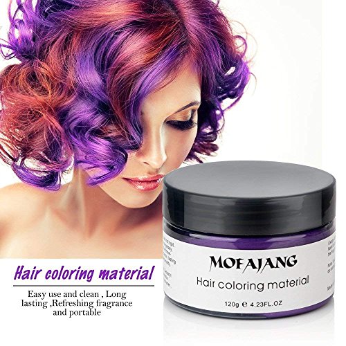 Mofajang Purple Hair Wax Dye Styling Cream