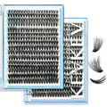 KevKev Lash Clusters Individual Lashes 3D Style Eyelash Clusters 320 Pcs Cluster Lashes 30+40+50D Wispy Volume Lashes DIY Lash Extensions Thin Band & Soft (Pluffy 30+40+50D,D-8-16mix)