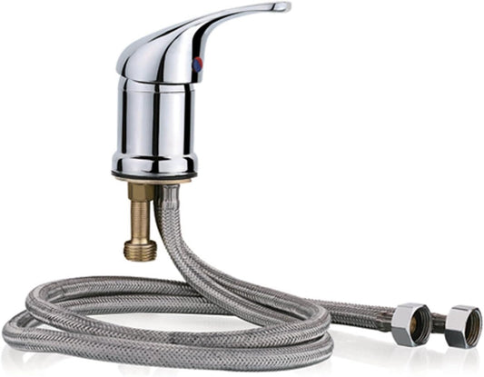 Shampoo Bowl Faucet, Fits Most Backwash Units, Stainless Steel, Chrome Finish