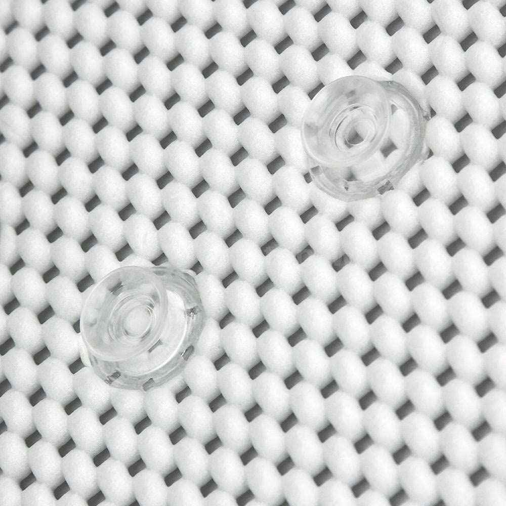 Luxurious Memory Foam Spa Bath Pillow for Tub Neck and Back Support - 8 Suction Cups, Non-Slip Design, Soft Cushion for Relaxing Soaks, by Dependable Industries (Pack of 2)