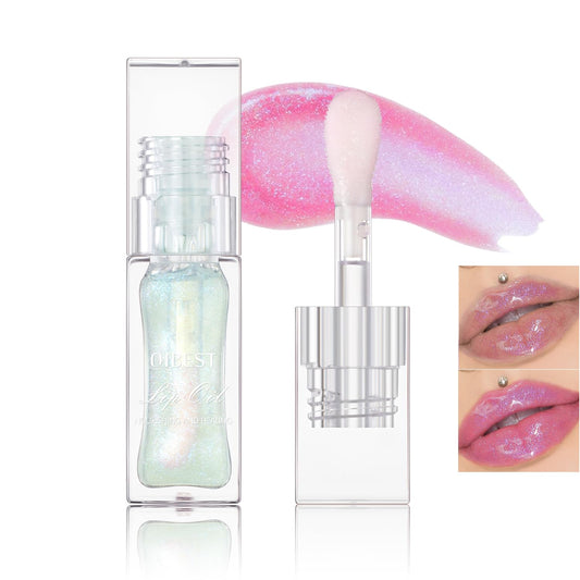 Magic Color Changing Moisturizing Lip Glow Oil, 2024 New Plumping Glitter Color Changing Lip Oil, Hydrating Lip Gloss Lip Balm Nourishing Lip Care Non-sticky Lip Oil