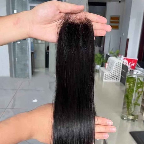 BEEOS 2x6 SKINLIKE Real HD Lace Closure, Straight Human Hair Pre-Plucked Bleacheck Knots 0.10mm Ultra-thin Invisible Swiss Lace 12 Inch