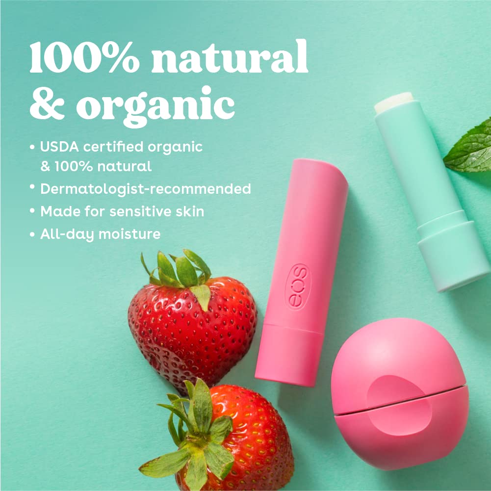 eos Shea Lip Balm Care to Moisturize Dry Lips, Sustainably Sourced Ingredients Stick, 7 Count