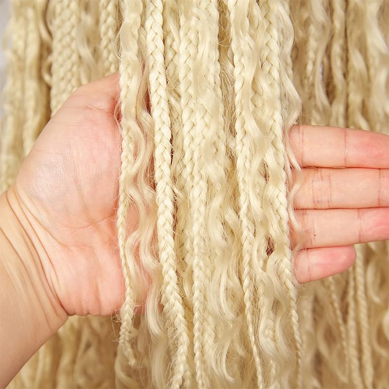Blonde Deep Wave Braiding Hair 20 Inch - 613 Color, 2 Bundles