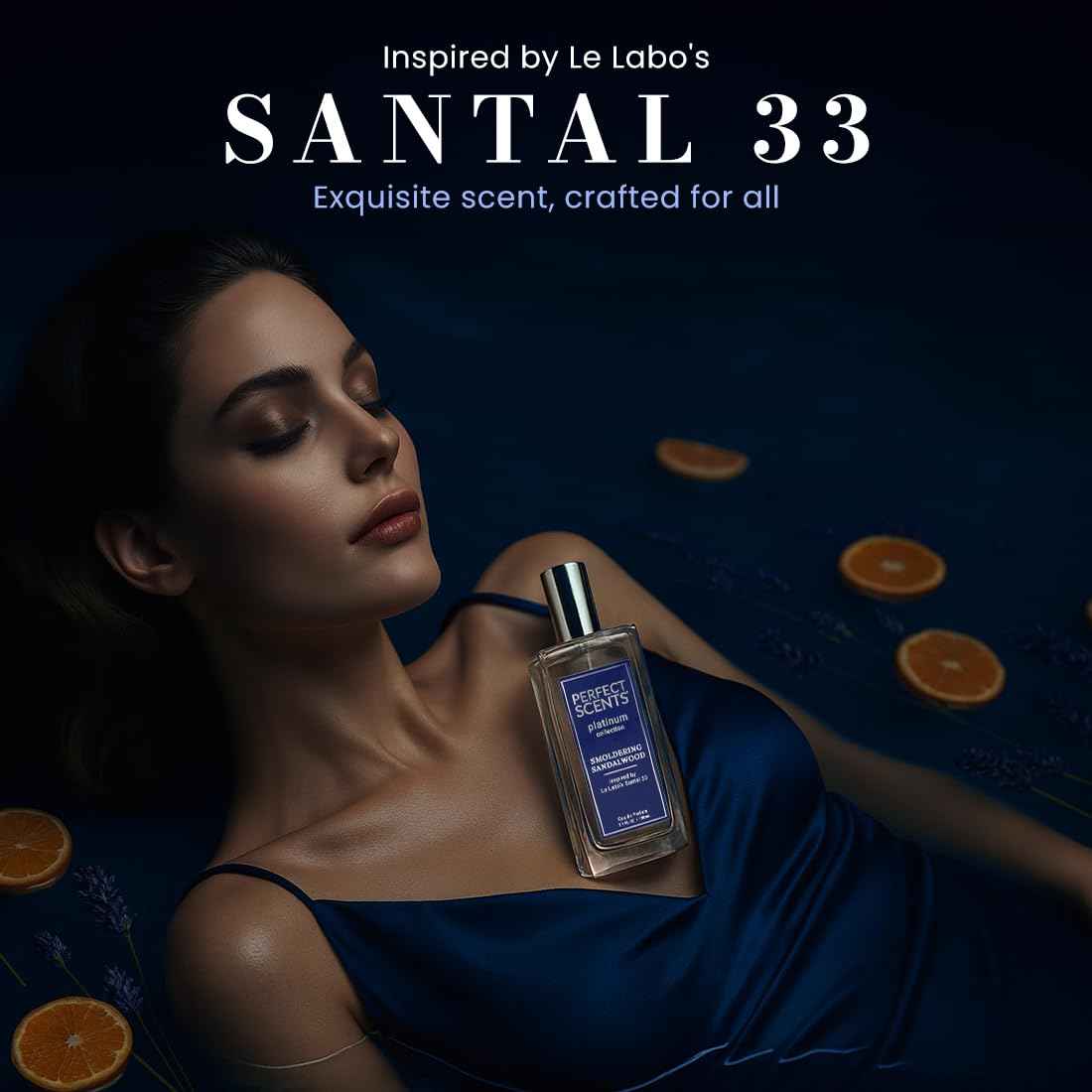 Perfect Scents Fragrances | Inspired by Le Labo’s Santal 33 | Platinum Collection | Smoldering Sandalwood | Unisex Eau de Parfum | Vegan, Paraben & Phthalate Free | Never Tested on Animals | 3.4 Fl Oz