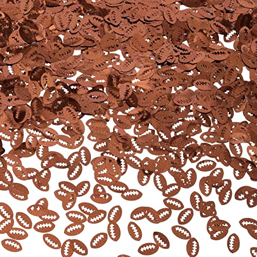 Football Glitter Confetti 50g - Rugby Ball Sequins