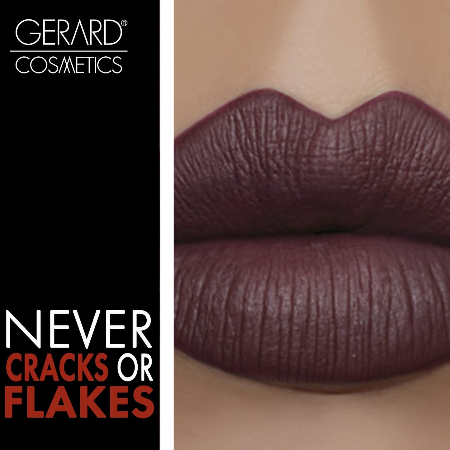 Gerard Cosmetics HydraMatte Liquid Lipstick Plum Crazy | Plum Lipstick with Matte Finish | Long Lasting and Non-Drying | Super Pigmented Fully Opaque Lip Color