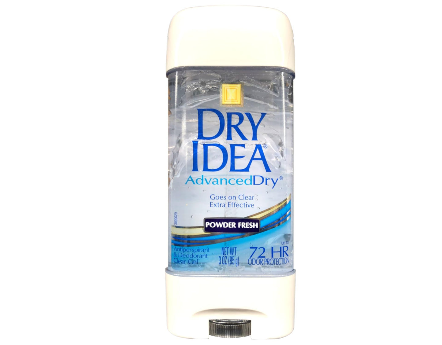 Dry Idea Advanced Dry Antiperspirant & Deodorant Clear Gel, Powder Fresh 3 oz (Pack of 4) by Dry Idea