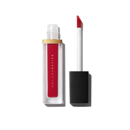 PDL Cosmetics Bold Aspirations Liquid Lipstick (Mexico Lindo) | Highly Pigmented Smooth Matte Finish | Blue-Red Tone | Long Lasting, Non-Transfer, Hydrating Formula | Vegan | Cruelty-Free | .14 fl oz