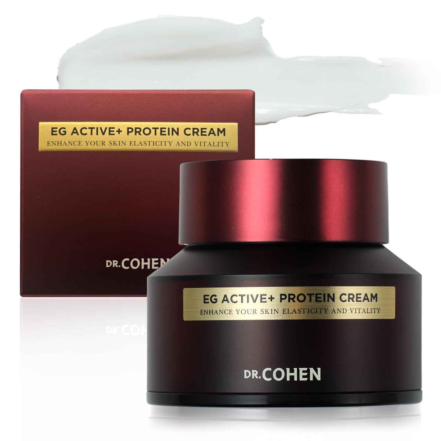 DR. COHEN EG ACTIVE Nano-EGF Hydrating Face Cream – Egg Protein, Ceramide & Hyaluronic Acid – Daily Skin Hydrating Facial Cream – Ideal for Post-Skin Care Routines – 1.69 fl oz