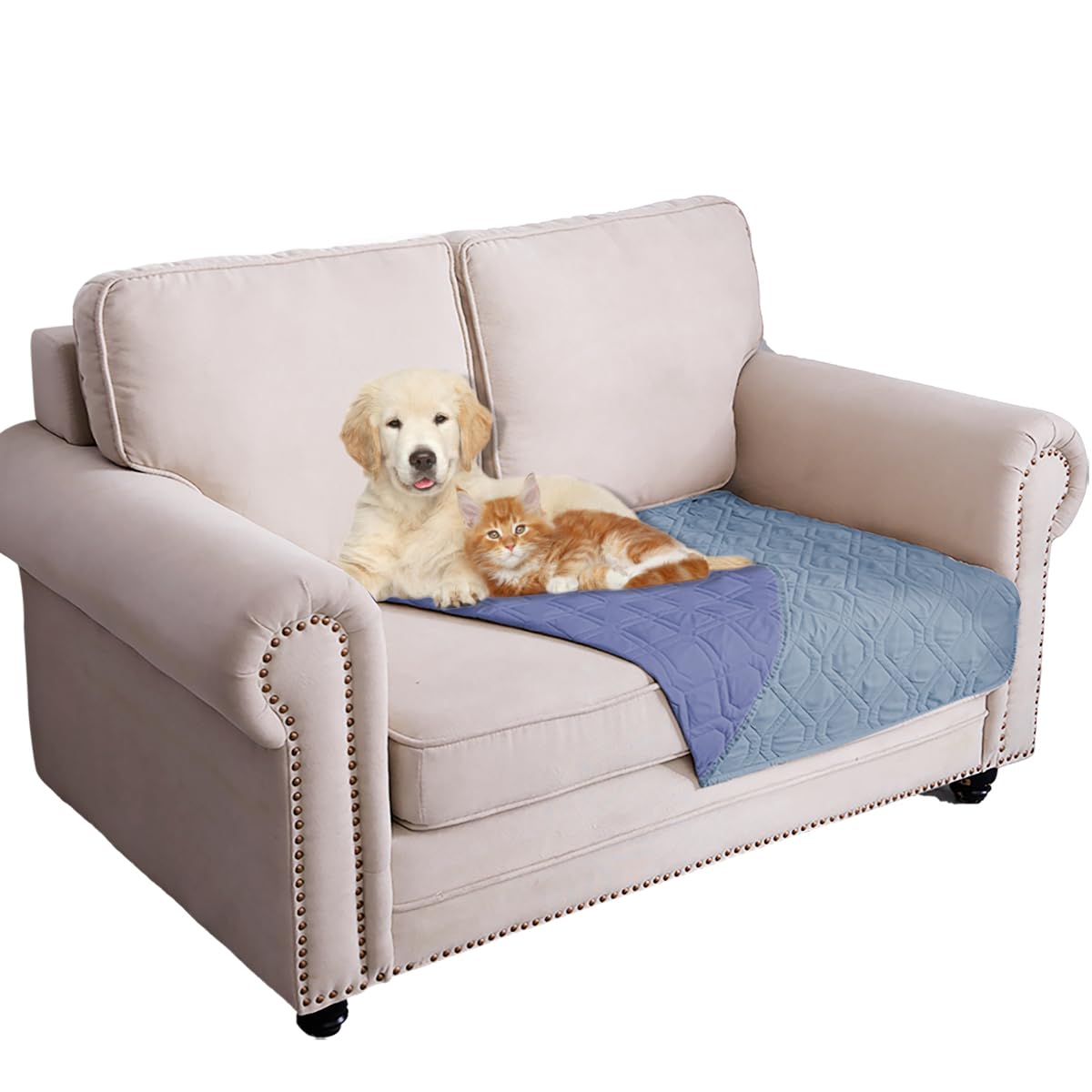 Ameritex Waterproof Dog Bed Cover Pet Blanket for Furniture Bed Couch Sofa Reversible