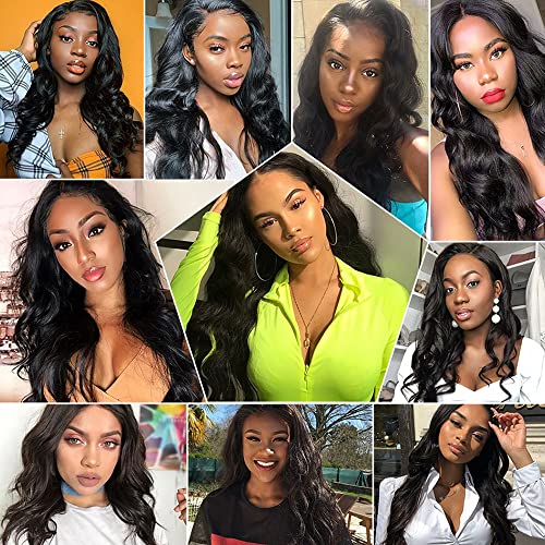 Brazilian Body Wave Human Hair Bundles - Natural Black #1B, 26-30 Inch