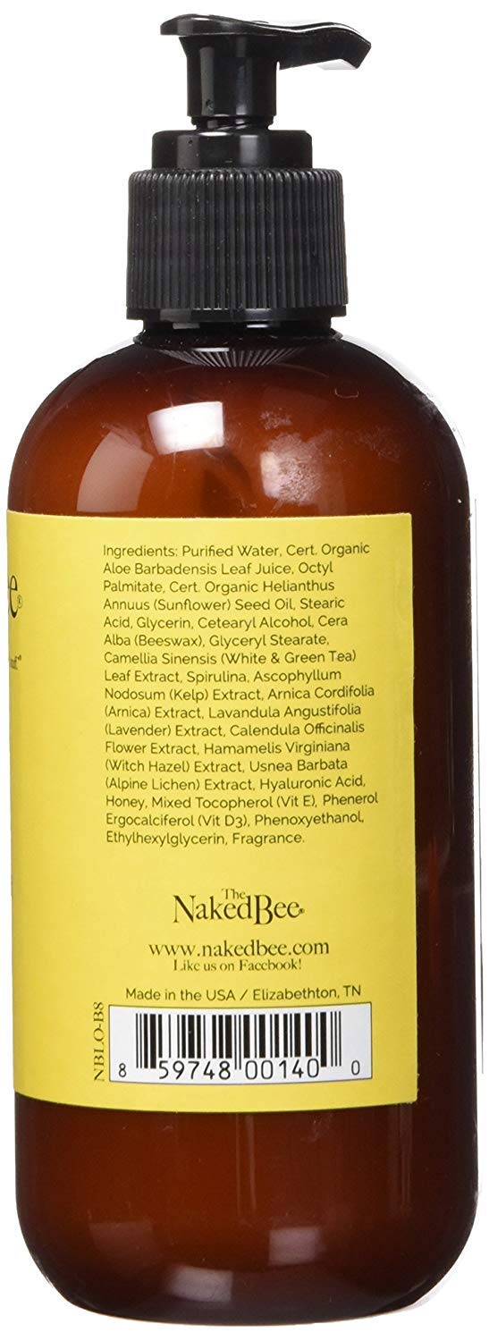 The Naked Bee Moisturizing Hand & Body Lotion, 8 Ounce, Orange Blossom Honey