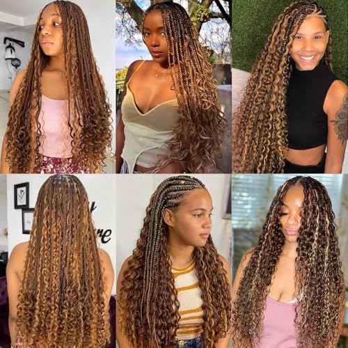 26 Inch Deep Wave Human Hair for Boho Braids - 3 Bundles