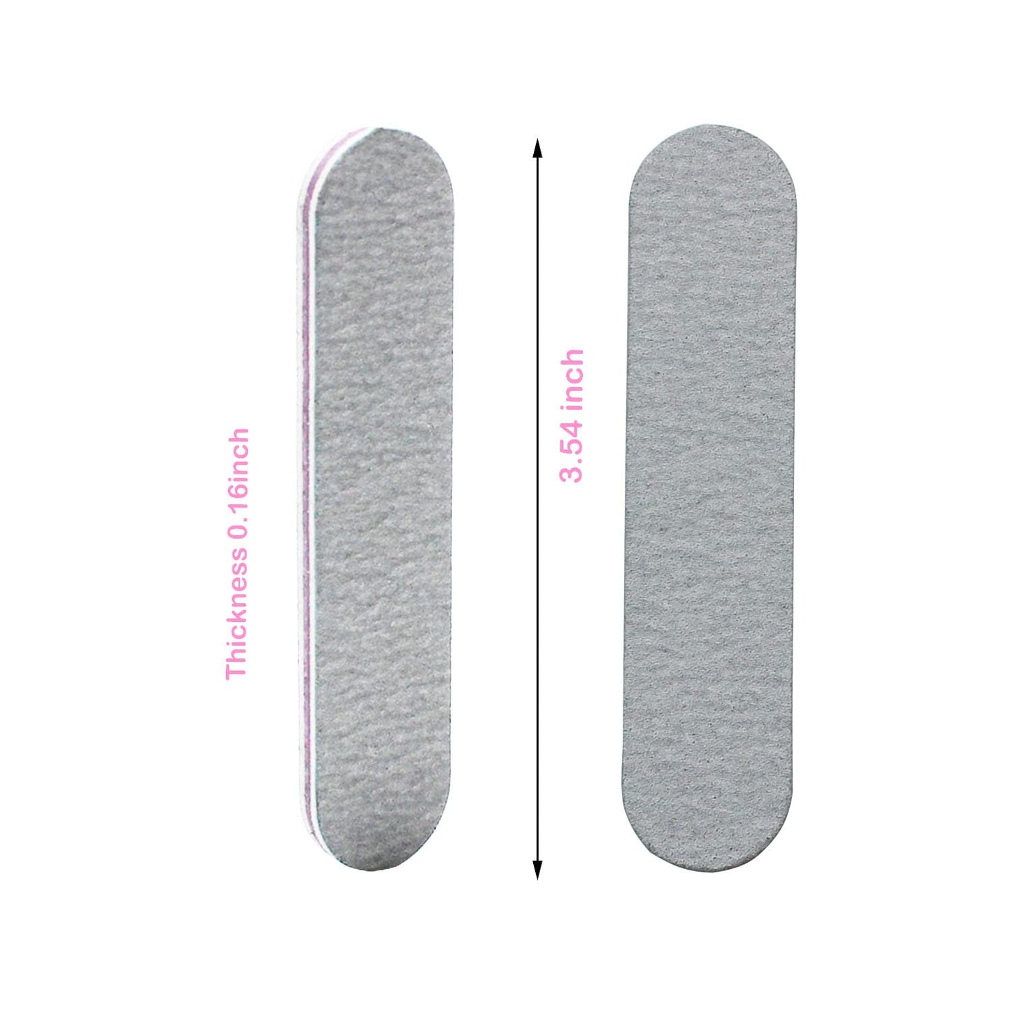 100 Packs 100/180 Grits Mini Nail Files and Buffers Double Sided Emery Boards Manicure Tool for Acrylic Nails, Nail Care