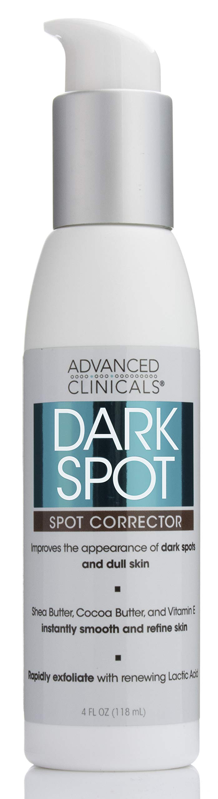 Advanced Clinicals Dark Spot Corrector Facial Cream W/Shea Butter & Hyaluronic Acid Skin Care Face Lotion. Anti Aging Moisturizer Targets Dark Spots, Wrinkles, & Uneven Skin Tone, 4 Fl Oz