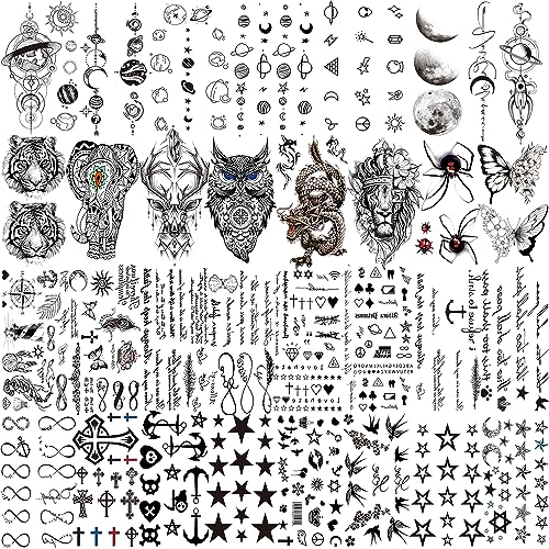 66 Sheets 430+ PCS Temporary Tattoos Stickers - Waterproof