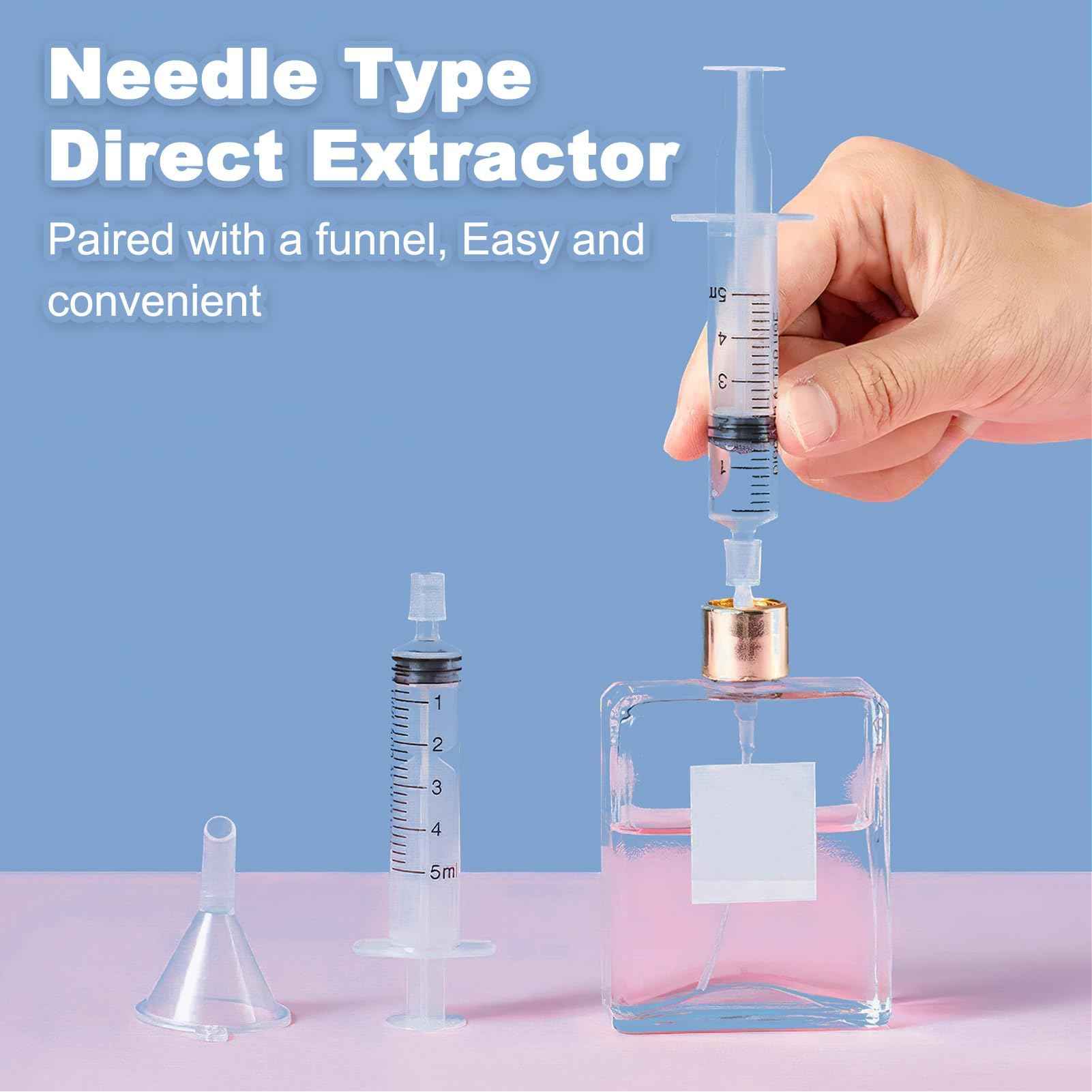 Perfume Dispenser Transfer Tool Kit, Large Bottle Dispensing Funnel and Syringe Dispenser Pump, Refillable Set for Travel Cosmetic Perfumes Transfer to Empty Small Bottles (12Pcs Transfer Tool Kit)