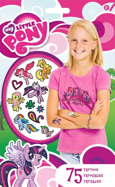 My Little Pony Temporary Tattoos Variety Pack - 100+ Designs for Kids