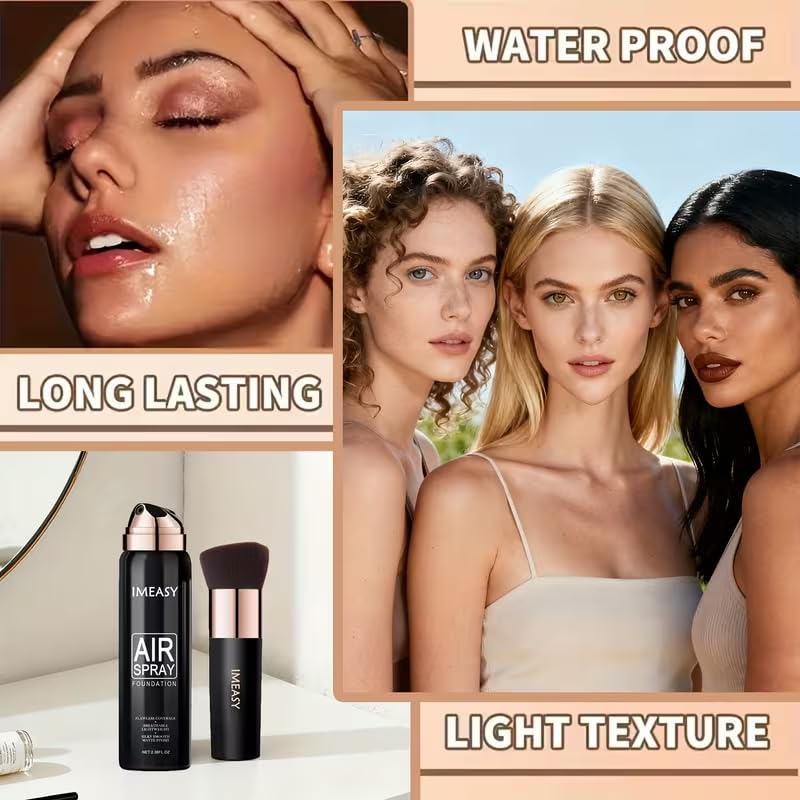 Airbrush Makeup Foundation Spray - Full Coverage Flawless Base
