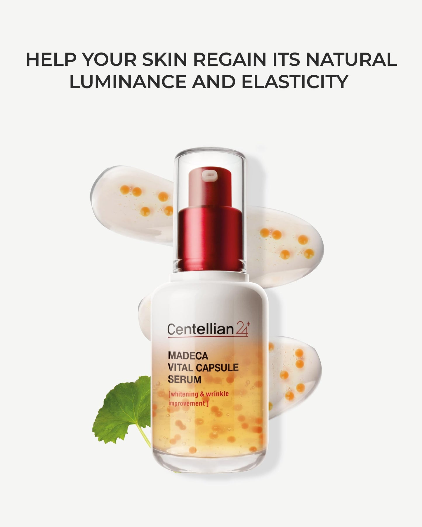 Centellian 24 Vital Capsule Serum (1.69 fl oz) - Ampoule for Moisturizing, Skin Elasticity, Skin Protection & Soothing by Dongkook Pharmaceutical. TECA, Centella Asiatica