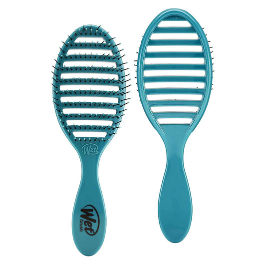 Wet Brush Speed Dry Hair Brush - Ocean (Free Spirit) - Vented Design and Ultra Soft HeatFlex Bristles Are Blow Dry Safe With Ergonomic Handle Manages Tangle and Uncontrollable Hair - Pain-Free
