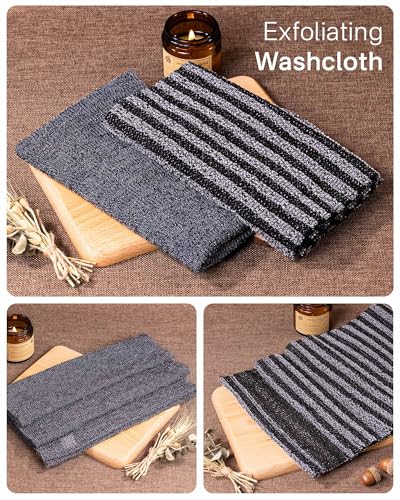 Yiclick Exfoliating Back Scrubber Towel - 40" Body Wash Cloth